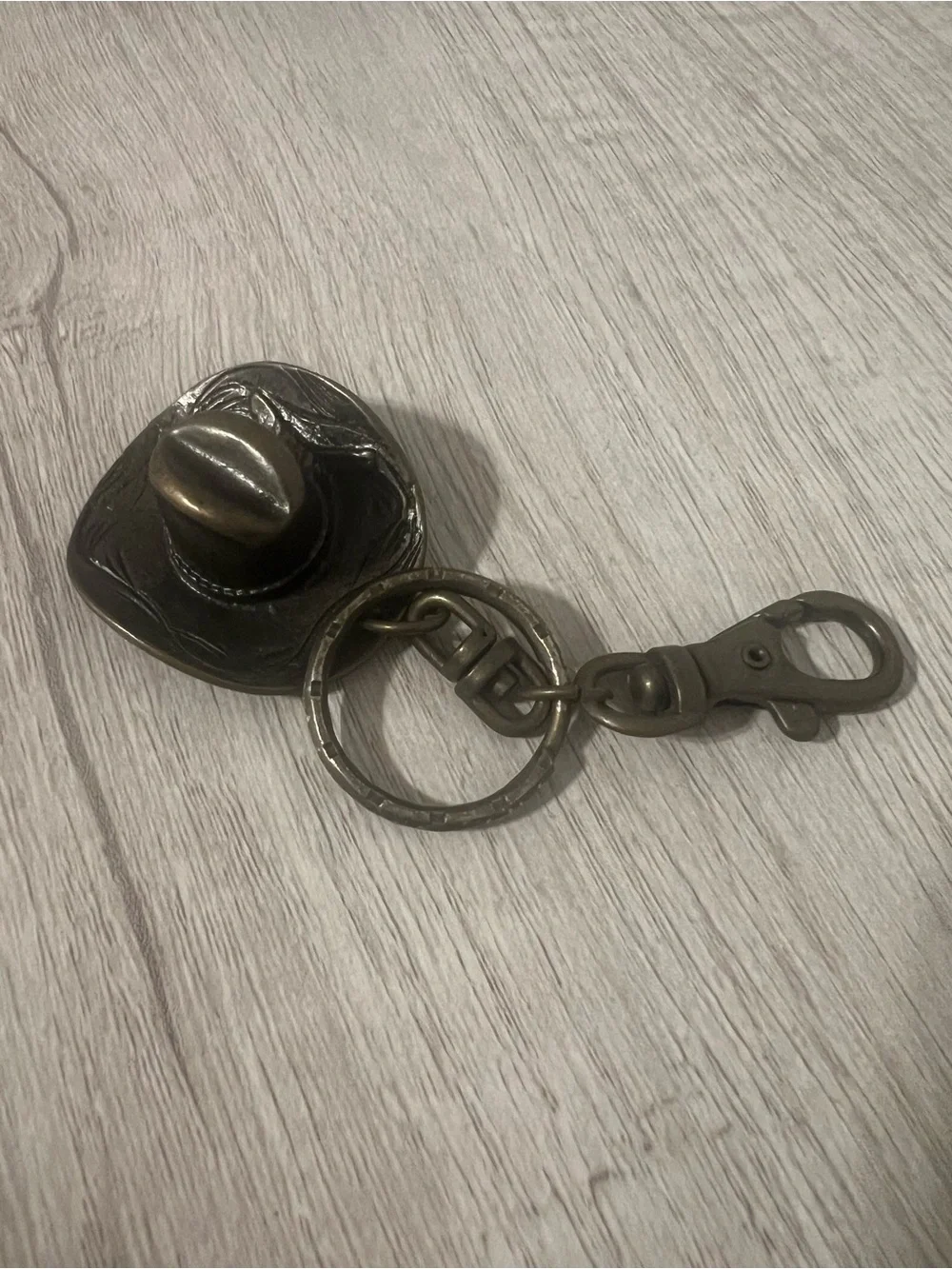 Vintage Western Cowboy Hat Keychain & Bag Charm
